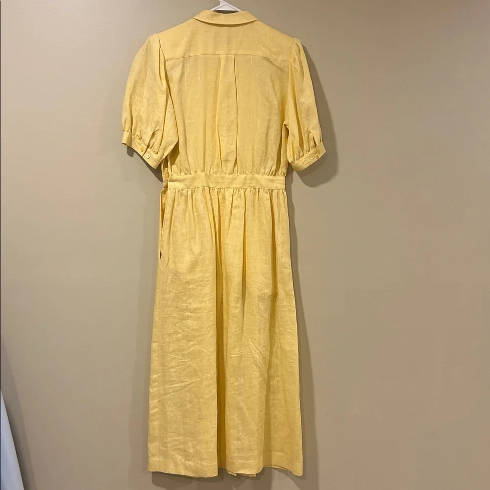 Vintage Allen Lolly yellow linen dress - Picture 6 of 8